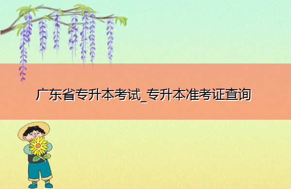 广东省专升本考试_专升本准考证查询 广东省专升本考试_专升本准考证查询