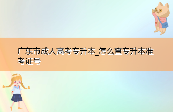 广东省成人高考专升本_怎么查专升本准考证号 广东省成人高考专升本_怎么查专升本准考证号