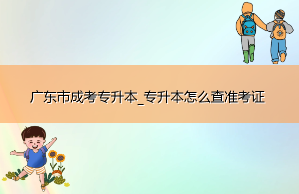 广东省成考专升本_专升本怎么查准考证