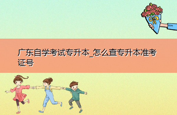 广东自学考试专升本_怎么查专升本准考证号